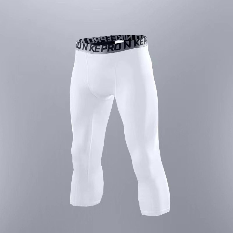 Transfronterizo de alta elasticidad sudor-wicking medias deportivas corriendo leggings fitness entrenamiento transpirable pantalones hombres y mujeres gimnasio