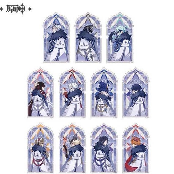 正版授权《原神》霜痕与权焰系列盲抽二次元周边谷子吧唧透卡立牌|undefined