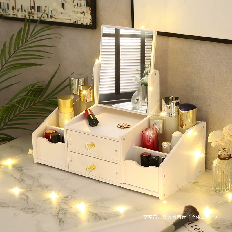 Table storage box, dressing table for skin care, face mask, lipstick, internet celebrity