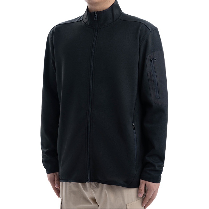 Niaojia's Same Style Outdoor Windproof Sports Jacket Men's Stand-Up Collar Casual Work Clothing Stretch Jacket Warm and Slim Style