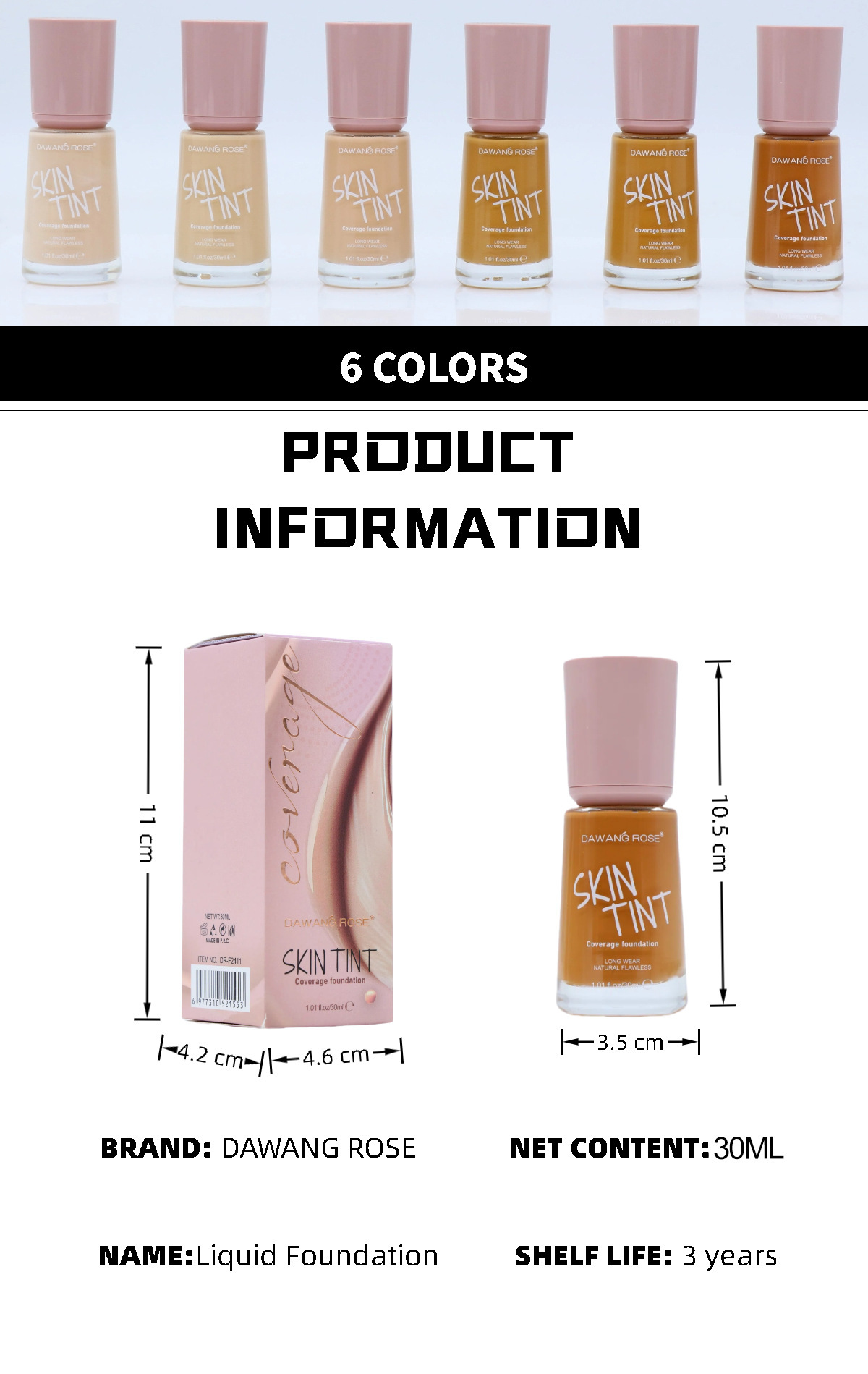 Long Lasting Moisturizing Matte Foundation For Flawless Finish_voghion.com