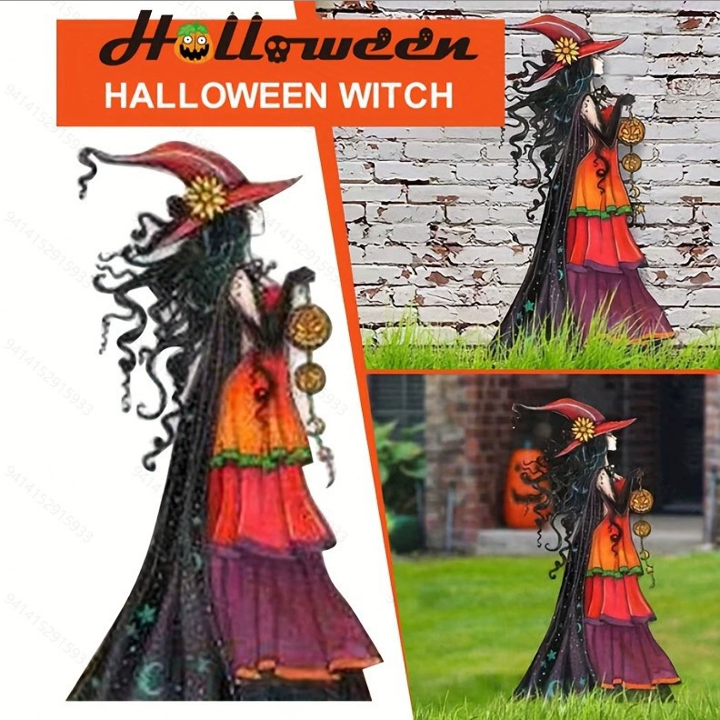 Трансграничная новая независимая станция Amazon наружное украшение двора ведьмы железные ремесла украшения плагин