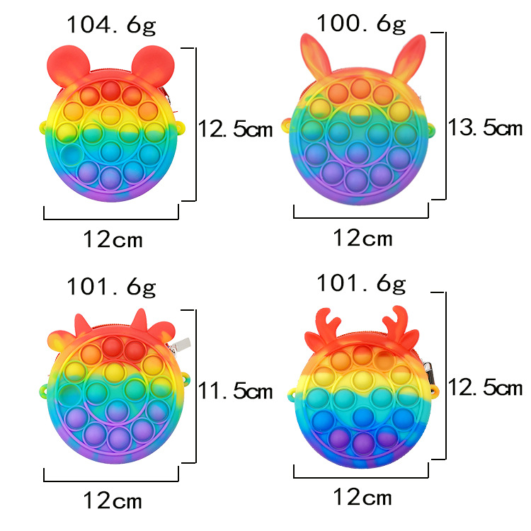 New Mini Rainbow Color Decompression Bag Wholesale Nihaojewelry display picture 2