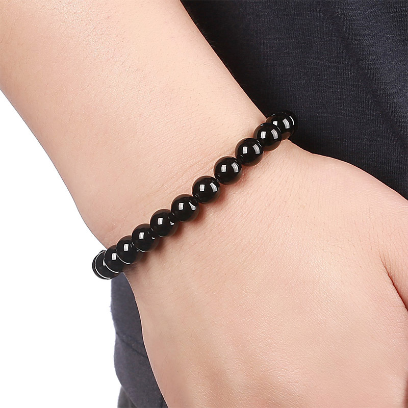 Fashion Round Natural Stone Beaded Bracelets display picture 10