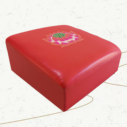 Leather lotus prayer cushion kneeling cushion home use prayer bench cushion for praying, meditation cushion square prayer cushion