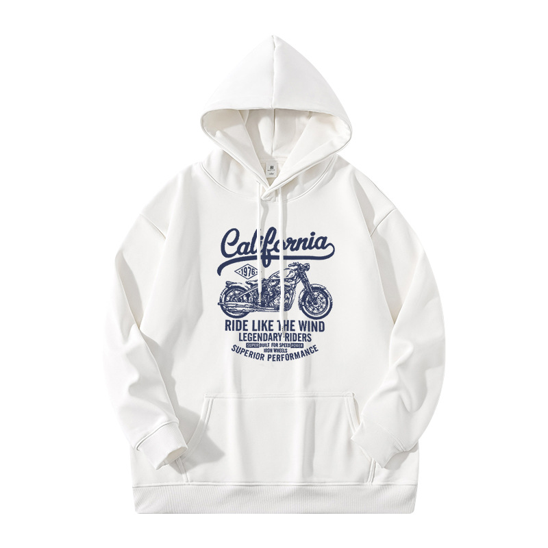 Hong Kong estilo japonés casual 420g pesado chaqueta encapuchada hombre primavera y otoño americano suelto y versátil chaqueta de pareja de estudiantes