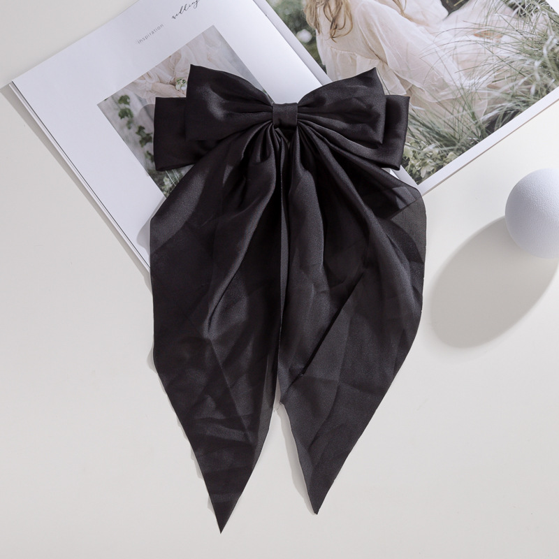 Winter, All Seasons, Autumn, Autumn&Winter Season Elegant Sweet Women's Knot Butterfly Bow Knot Cloth Hair Clip