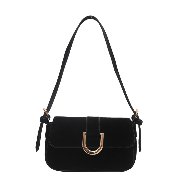 Moda coreana retro simple bolso de textura para mujeres 2024 otoño y invierno nueva moda personalidad bolso de hombro bajo la axila