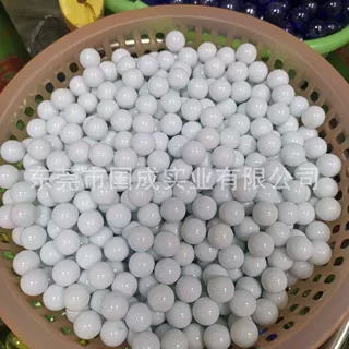 13mm白瓷玻璃弹珠亮光亮面娃娃机套娃机扭蛋12MM新款游戏机专用10