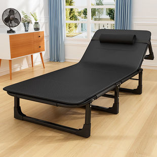 Folding Bed Single Bed Home Adult Nap Bed Nap Lounge Chair Folding Office Simple Bed Military Escort Bed