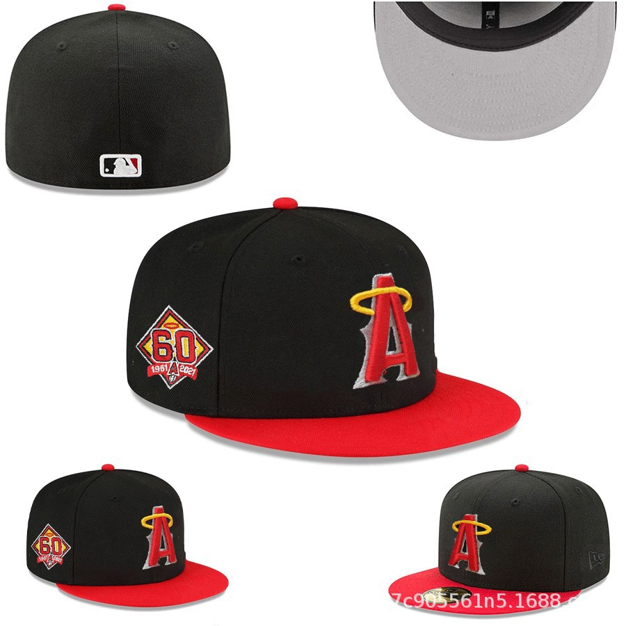 Nueva gorra de béisbol de LA con visera plana, gorra deportiva informal de estilo hip-hop cerrada, gorra de talla moderna de estilo coreano, gorra unisex bordada.