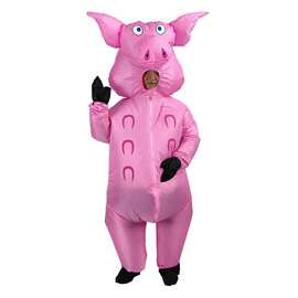 跨境乌龟充气服玩偶猴子蝾螈派对人偶服表演道具卡通衣服充气式