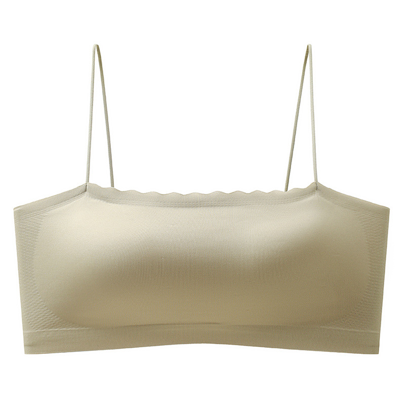 Pure Desire Ropa interior de alta gama Pechos pequeños de las mujeres reunidos Ropa interior sin costuras Sujetador Ropa interior reunada de las mujeres sin anillo de acero