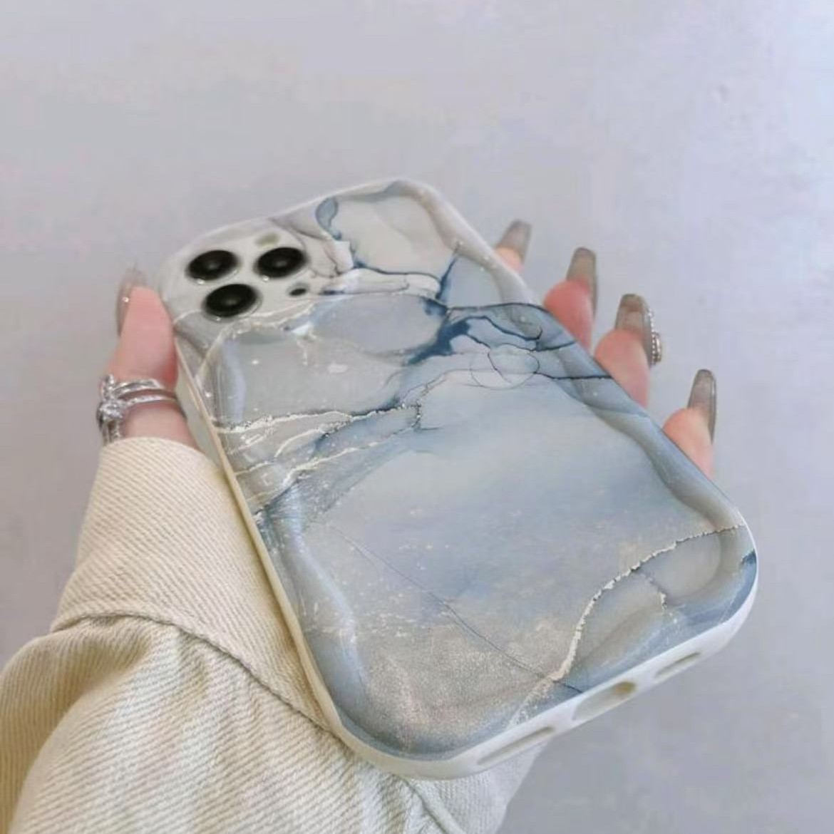 Nuevo estilo transfronterizo aplicable iPhone 15promax funda para teléfono móvil Apple 16 anti-caída 14pro Japón y Corea del Sur 13/12 personalidad