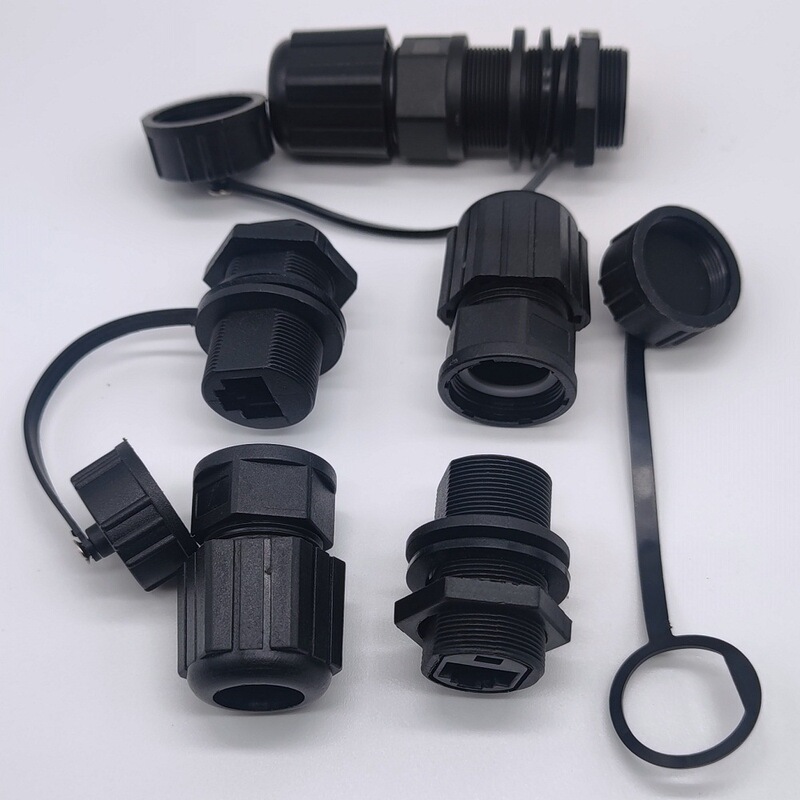 Wireless AP network signal transmission waterproof connector, waterproof RJ45 Ethernet network port network cable straight-through extender