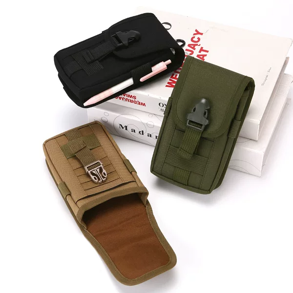 New mobile phone bag outdoor tactical waist hanging bag wear belt mobile phone waist bag construction site work mobile phone protective cover wholesale