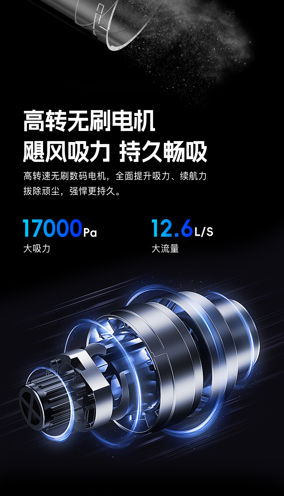Car Vacuum Cleaner Wireless Portable Handheld One-Button Dust Dumping Digital Display Large Suction Brushless Car Home Dual-Use Vacuum Cleaner