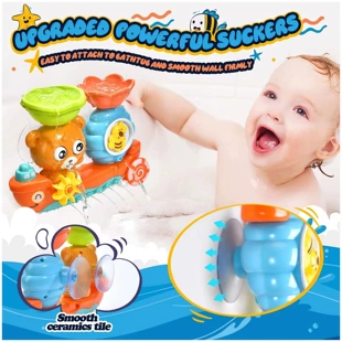 Летняя игрушка для купания медвежонок с водяной мельницей