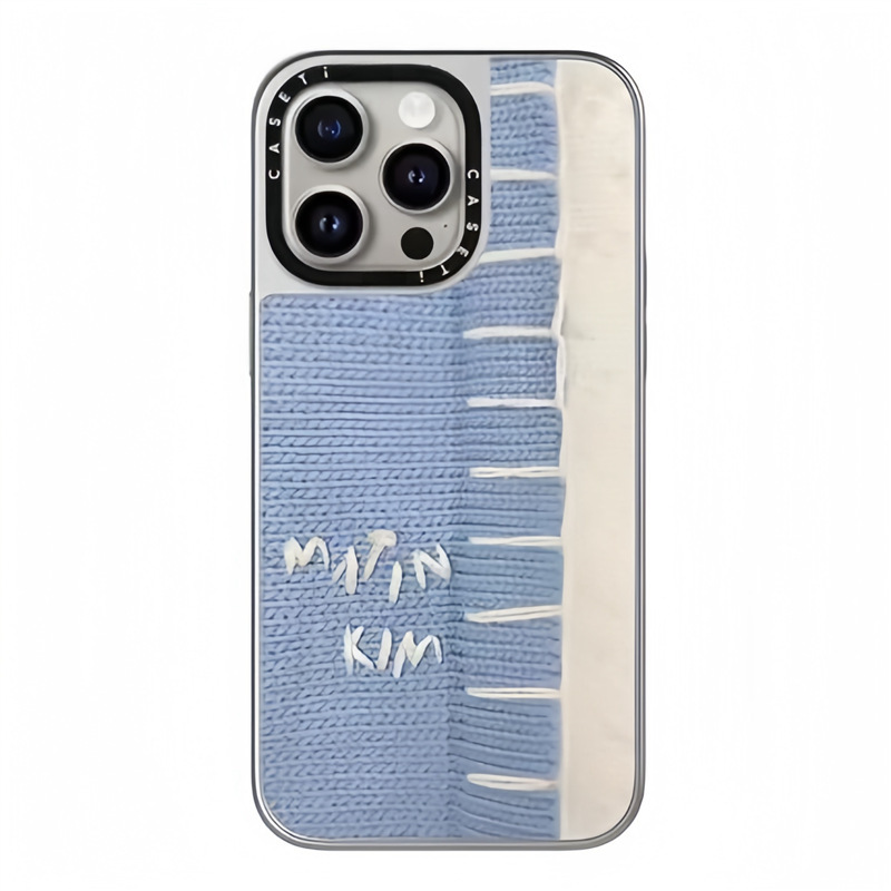 CASET潮牌联名Matin Kim牛仔纹适用iPhone16promax手机壳镜面15pr|undefined