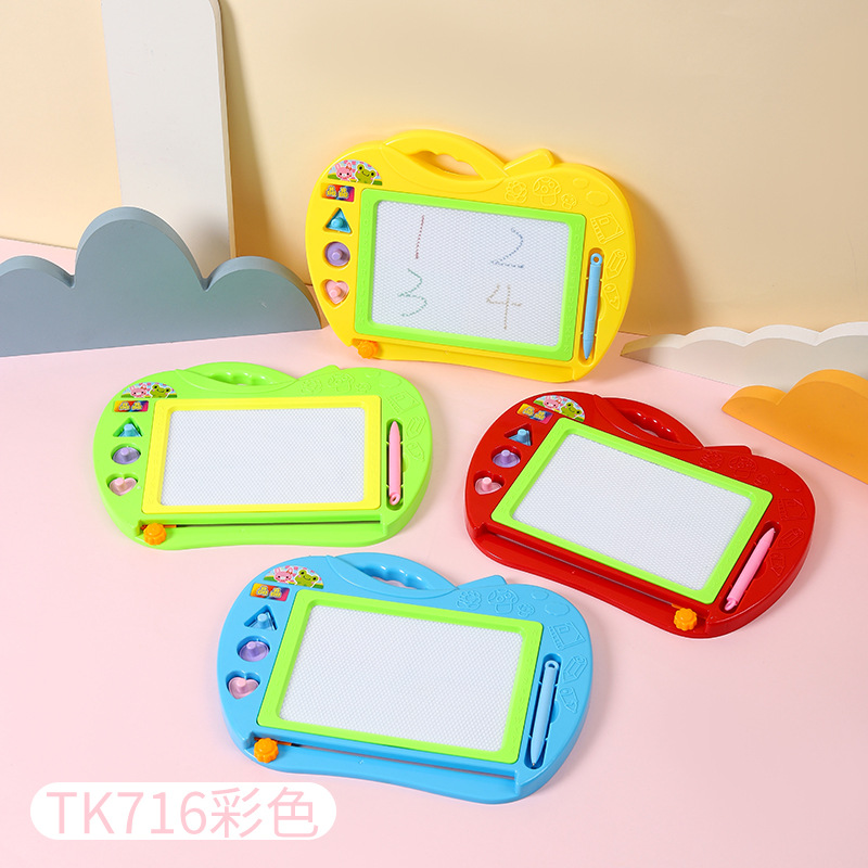 Jingjing tablero de dibujo para niños tablero de escritura magnético color de dibujos animados niños de 1-3 años de edad juguete bebé tablero de graffiti