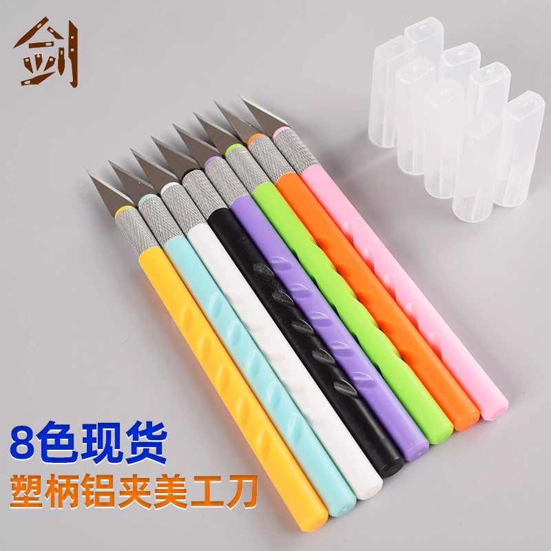 Нож для резьбы по дереву, пластиковый, в наличии, для изготовления буддийских бусин, для резки бумаги, пленки, универсальный нож, лезвие
