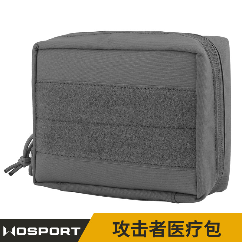 (2개) WOSPORT 휴대용 차량 장착 필드 생존 다기능 다목적 장비 액세서리 키트 공격자 의료 키트