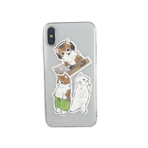 200 Travel Cat Stretching Cute Graffiti Stickers Refrigerator Helmets Skateboard Computer DIY Car Stickers
