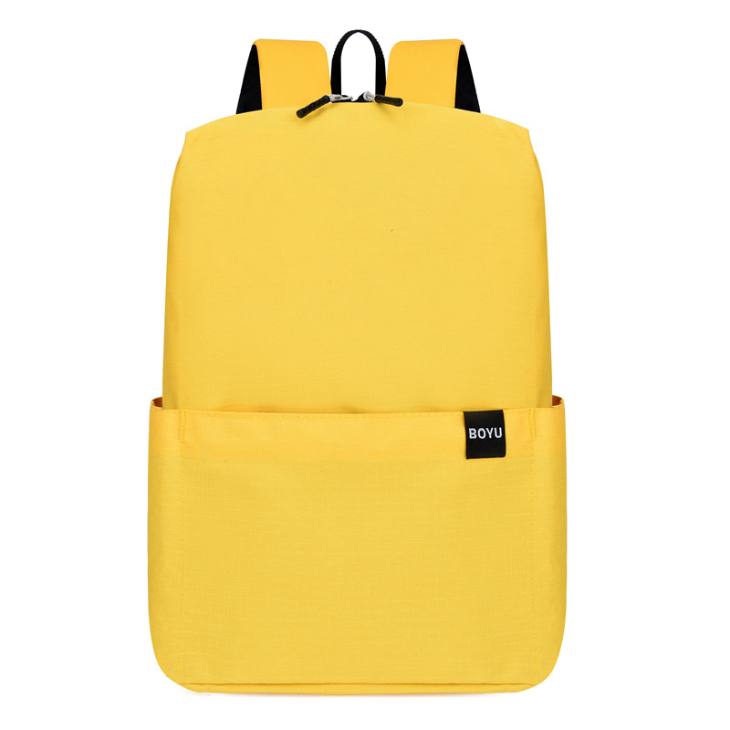 Procesamiento de mochila con logotipo personalizado, bolso de viaje colorido, mochila deportiva ligera para hombres y mujeres, bolso escolar grande y pequeño para el campus