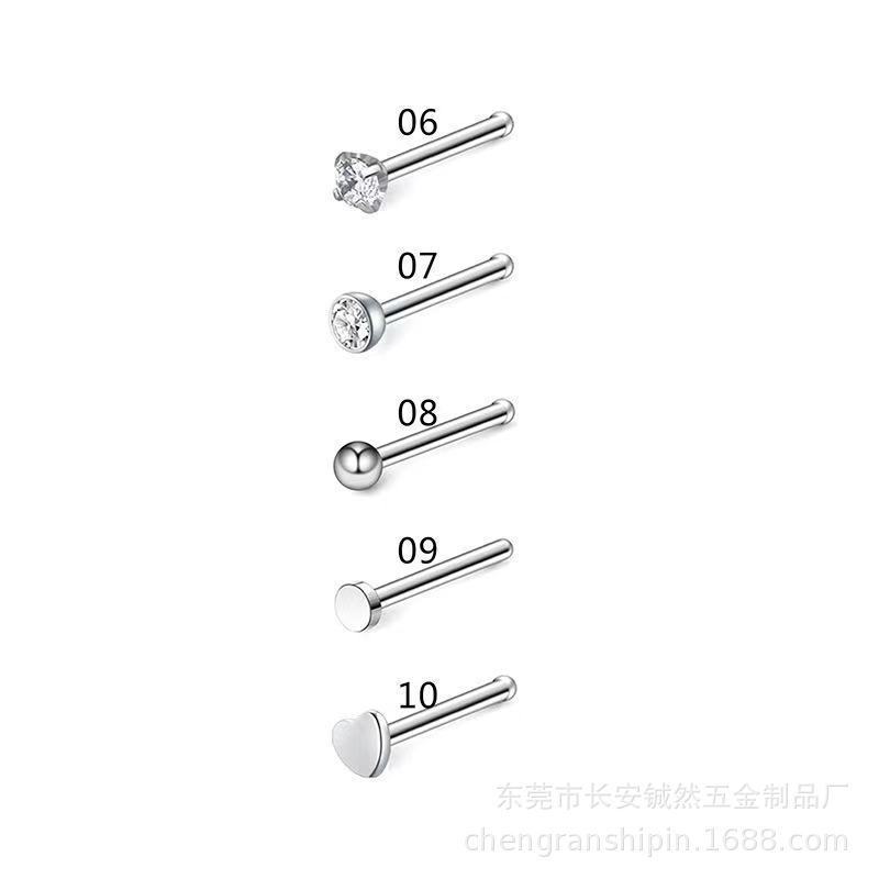 Nose piercing, set, physiological accessories stainless steel, Amazon
