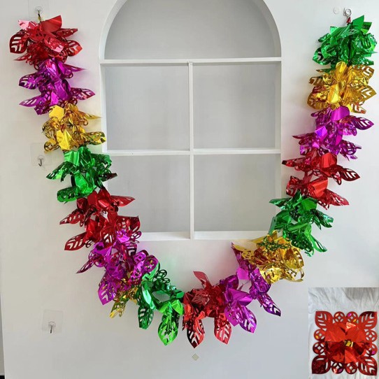 Funeral trefilado adornos de cinta multiplicidad color brillante hoja de arce melocotón corazón moneda de cobre manzana girasol