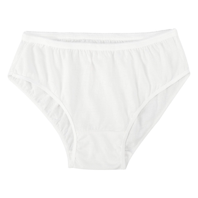 Manufacturer Wholesale Disposable Underwear Pure Cotton Women's Hotel Postpartum Maternity Confinement Daily Disposable Underwear White