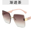 Advanced sunglasses, square sun protection cream, internet celebrity, high-quality style, UF-protection