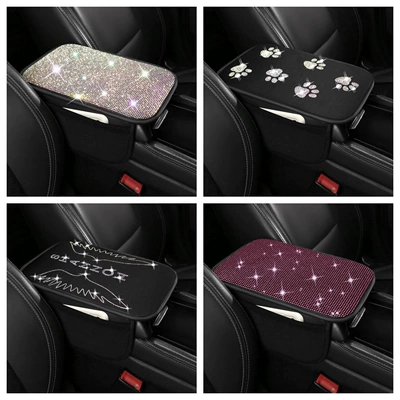 Fushou – Armrest box pad Rhinestone Car