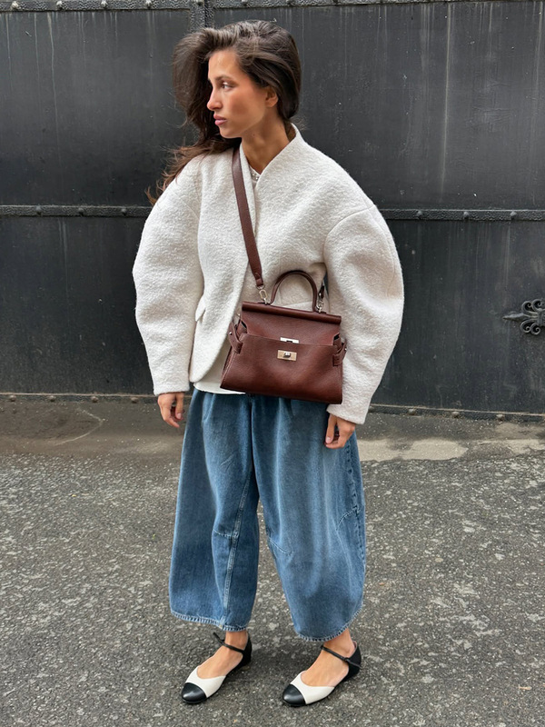 跨境单排扣外套女2025新款秋冬气质V领夹克上衣保暖羊羔毛外套|undefined