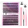 Fuchsia double-sided tweezers