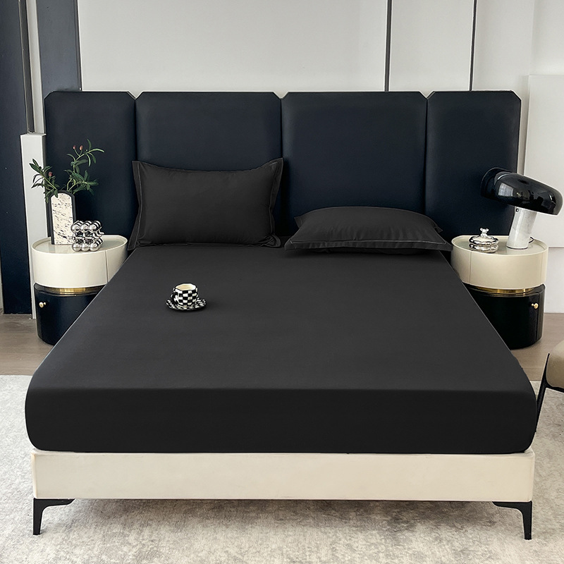 Cama de color sólido una sola pieza de algodón lavable japonés cubierta de cama a prueba de polvo todo incluido colchón cubierta de protección dormitorio doméstico moderno y simple