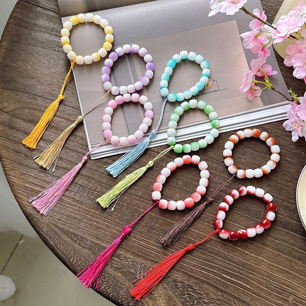 Pulsera de cuentas de plato, cuentas de mujer, plato de estudiante, meditación, estilo antiguo, nuevo estilo chino, cadena de placa de pulsera, estilo nacional, cuentas, mujer de mano