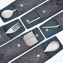 ✅K9HX批发钛筷子家用纯钛合金筷叉勺子吸管套装礼品婴幼儿钛金餐