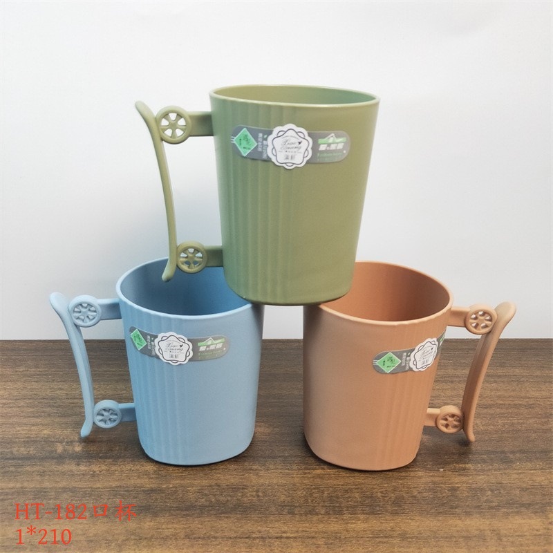 Vaso para Enjuague Bucal de Plástico para Baño y Dormitorio