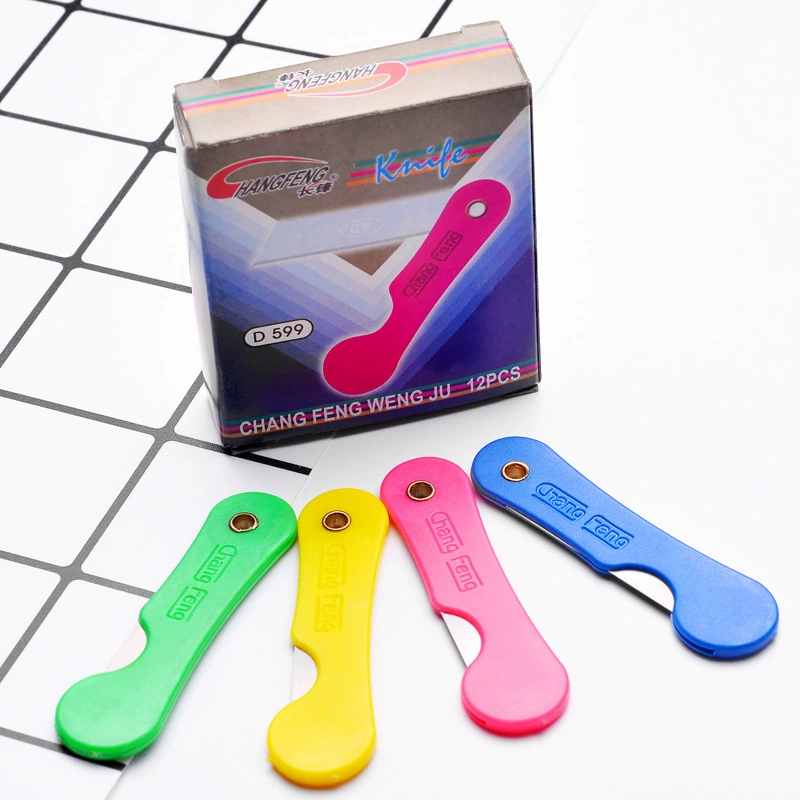 Цветной пластиковый студенческий точилка для карандашей Нож художественный нож ручной резак для бумаги пленка карманный нож Распаковка карманный нож