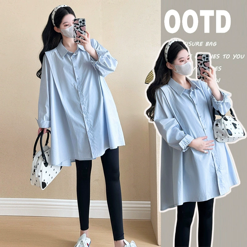 Верхняя одежда для беременных 2024 новая корейская версия ранней осени