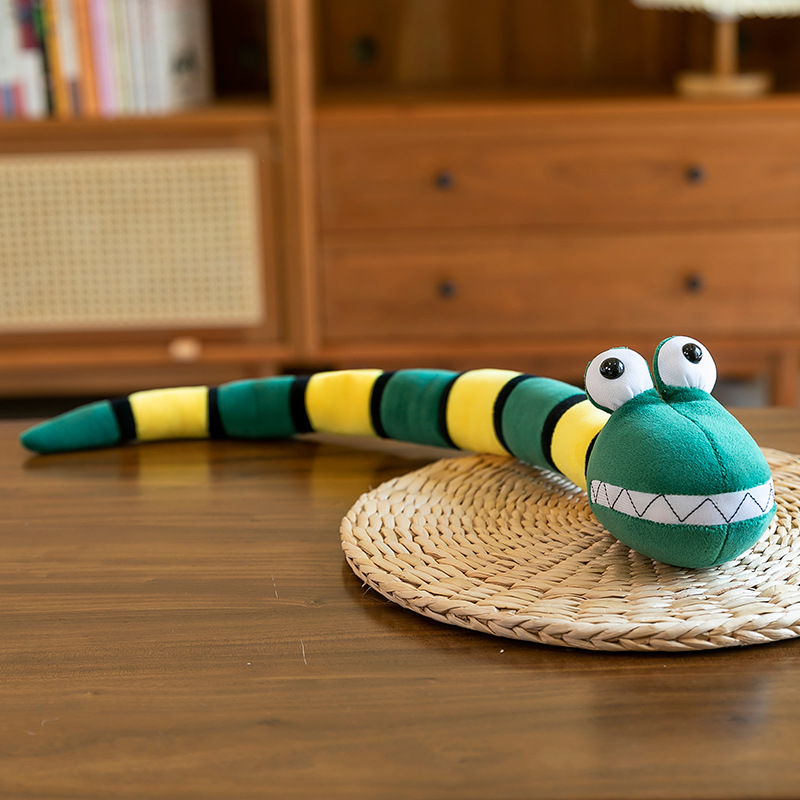 2025 serpiente año mascota nuevo festival de bambú color serpiente muñeca de peluche para tranquilizar el torno de bebé al por mayor procesable LOGO