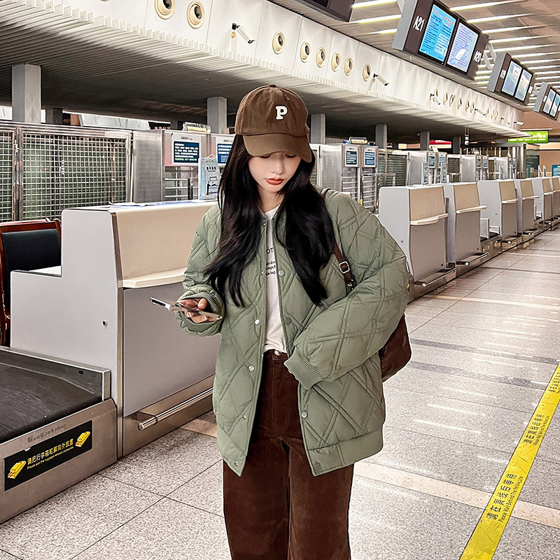 Nuevo invierno plumón de algodón mujer corto casual suelto chaqueta de algodón coreano de moda chaqueta de algodón caliente