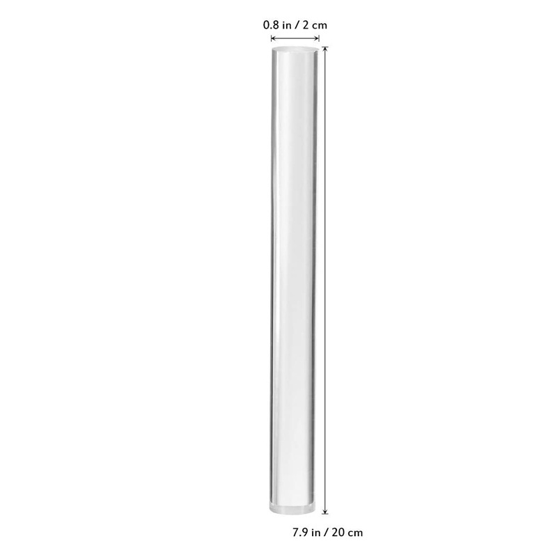 Transfronterizo de acrílico transparente de barro tablero de presión palo rodante arcilla plana frotamiento tira marioneta herramienta de producción hecha a mano