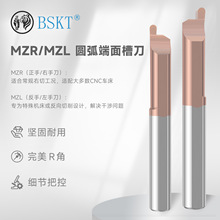 MZR/MZL钨钢圆弧端面槽刀正手反手抗震微小径内孔B1.0 B1.5 B2.0