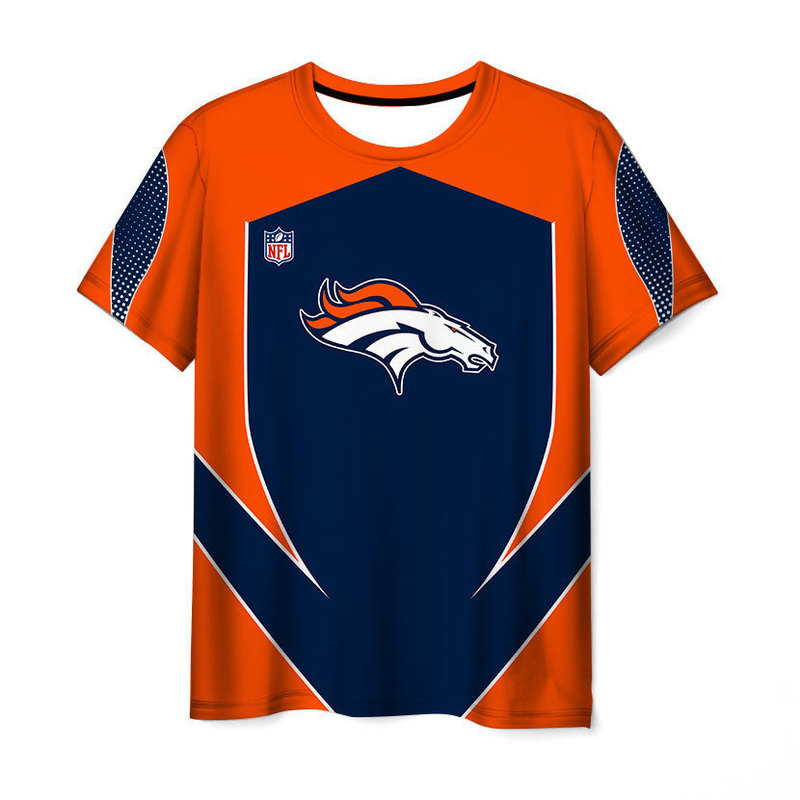 2023 new cross-border 3D digital printing NFL olive Series jersey men's casual round neck short sleeve t-shirt