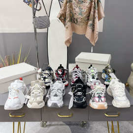 明星同款轻机甲老爹鞋2024新款网面透气男女跑步鞋防滑休闲运动鞋