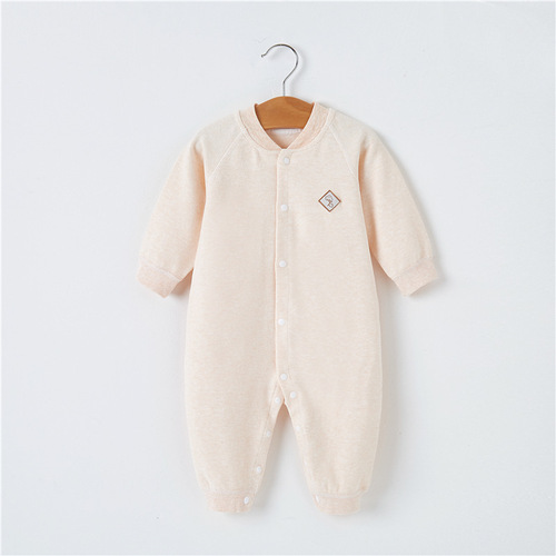 Baby Romper Spring and Autumn Soft Fleece Pure Cotton Boneless Baby Clothes Underwear Autumn Clothes Newborn Baby Clothes Outer Wear 