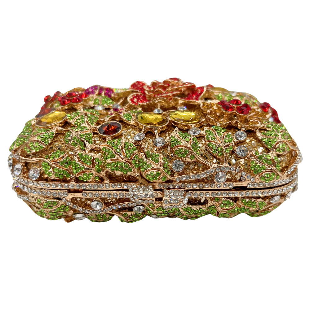 Bolsa de noche de piedra transfronteriza hueco con diamantes bolsas de cena de fiesta vestido de noche bolsas de mano de diamantes