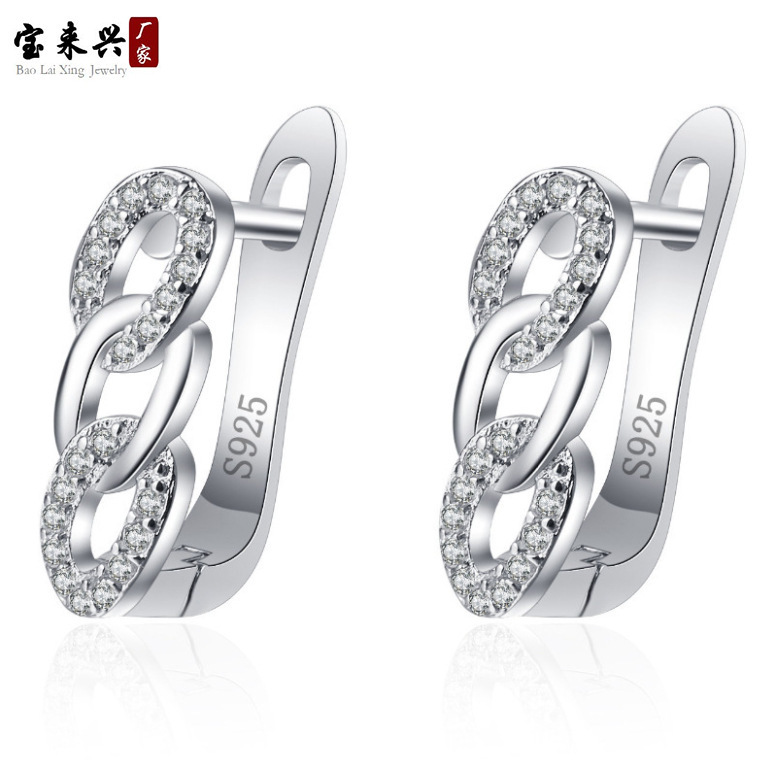 Corea del Sur dongdaemun oreja anillo oreja hebilla chica zircon pendientes temperamento simple oreja joyería transfronteriza e-commerce en stock al por mayor